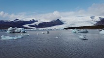 Icebergs And Ice glaciers in iceland