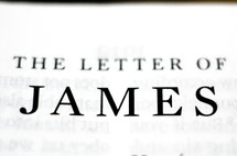 Title of the book of James up close
