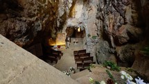 Catholic sanctuary in a old cave