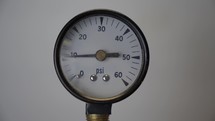 A gauge showing rising pressure and stress