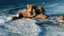 Shape of rocks in the mediterranean sea