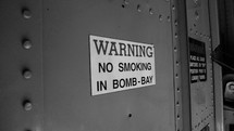 Warning sign - NO SMOKING IN BOMB-BAY