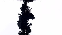 black ink in water