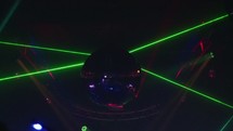 disco ball and strobe lights 