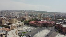 Aerial view of the Yerevan	
