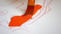 painting with orange 