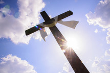 shrouded Easter cross 