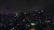 Cinematic Los Angeles Downtown Aerial. 