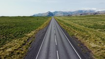 Icelandic Roads Aerial view