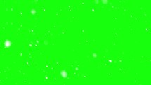 Snow snowing in green screen in Winter Christmas Background
