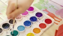 painting with watercolors 