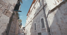 The Via Dolorosa in the old city of Jerusalem