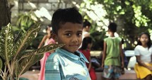 Smiling boy in the Philippines