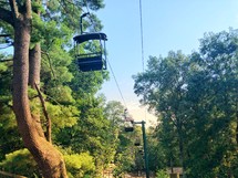chair lift in summer 