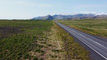 Icelandic Roads Aerial view