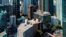 Time-lapse of skyscrapers in Shinjuku, Tokyo, Japan