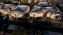 Aerial of a suburban apartment complex