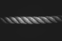 Rope on a black background