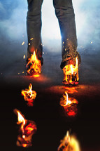 feet on fire 
