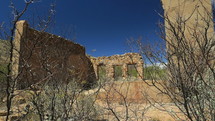 Old ruins from a ghost town out west