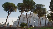 Nature surrounding altare della Patria in Rome 