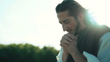 Jesus praying 