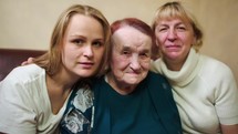 Portrait of three women different age