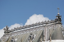 ornate rooftop of a church