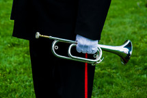 man holding a trumpet