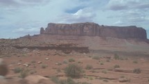 Monument Valley, Towering Sandstone Buttes on Navajo Tribal on Arizona - Utah Border USA