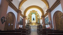 Badajoz, Spain, sunday 17 2024. The Sanctuary of Our Lady of Sorrows at Chandavila