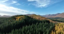 Rolling hills of Scottish Highlands