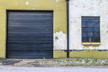 closed warehouse garage door 