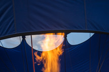 hot air balloon flames 