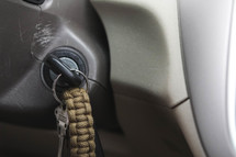 keys in a car ignition 