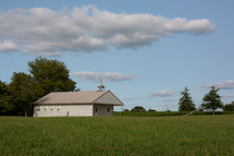 barn on a rural landscape 