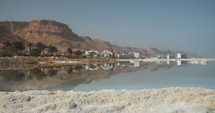 Hotels and resorts at the Dead Sea in Israel.