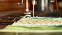 sewing machine in motion 
