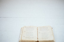 an open hymnal 