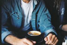 man with coffee cup 
