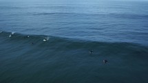 Various aerial shots of surfers waiting for waves - Surf Shoot
