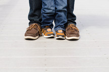 father and son feet 