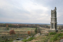 stone memorial in Gettysburg, PA