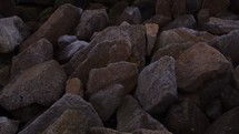 rocks along an Italian shore 