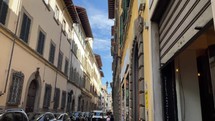 buildings and narrow streets in Florence, Italy 