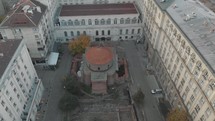 Church St. George Rotunda, Sofia, Bulgaria - Aerial Drone 4K