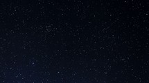 A multitude of stars moving across the night sky background