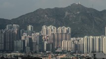 Timelapse of residential area in Hong Kong