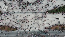 Protest Aerial View	