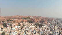 Landscape view of Jodhpur, also know as The Blue City, Sun City, in the Indian state of Rajasthan